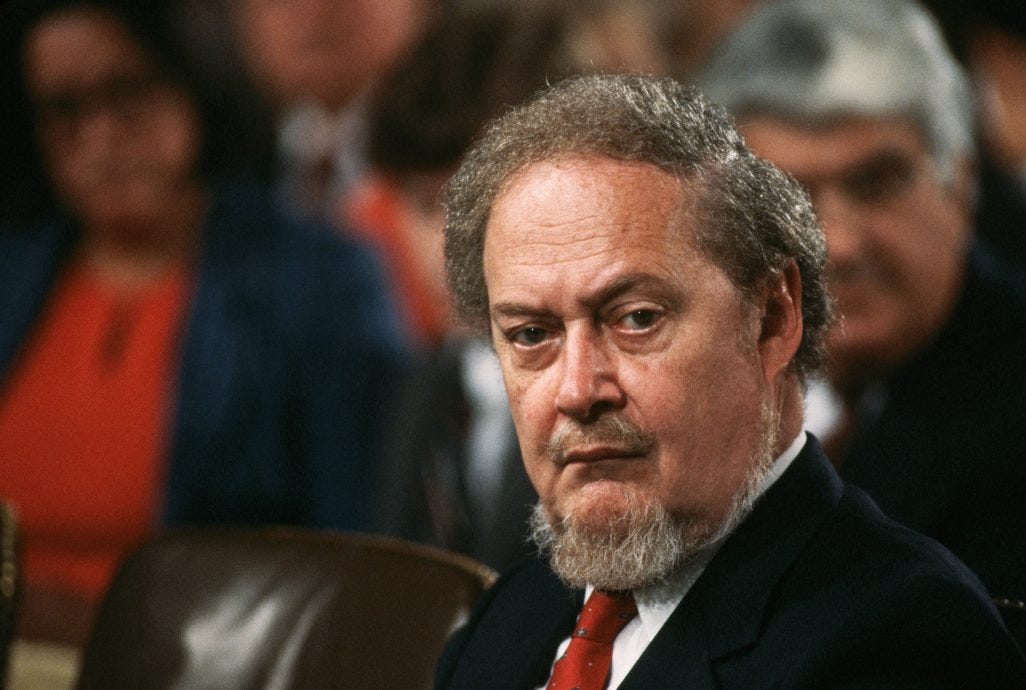 Judge Bork at a Supreme Court Hearing