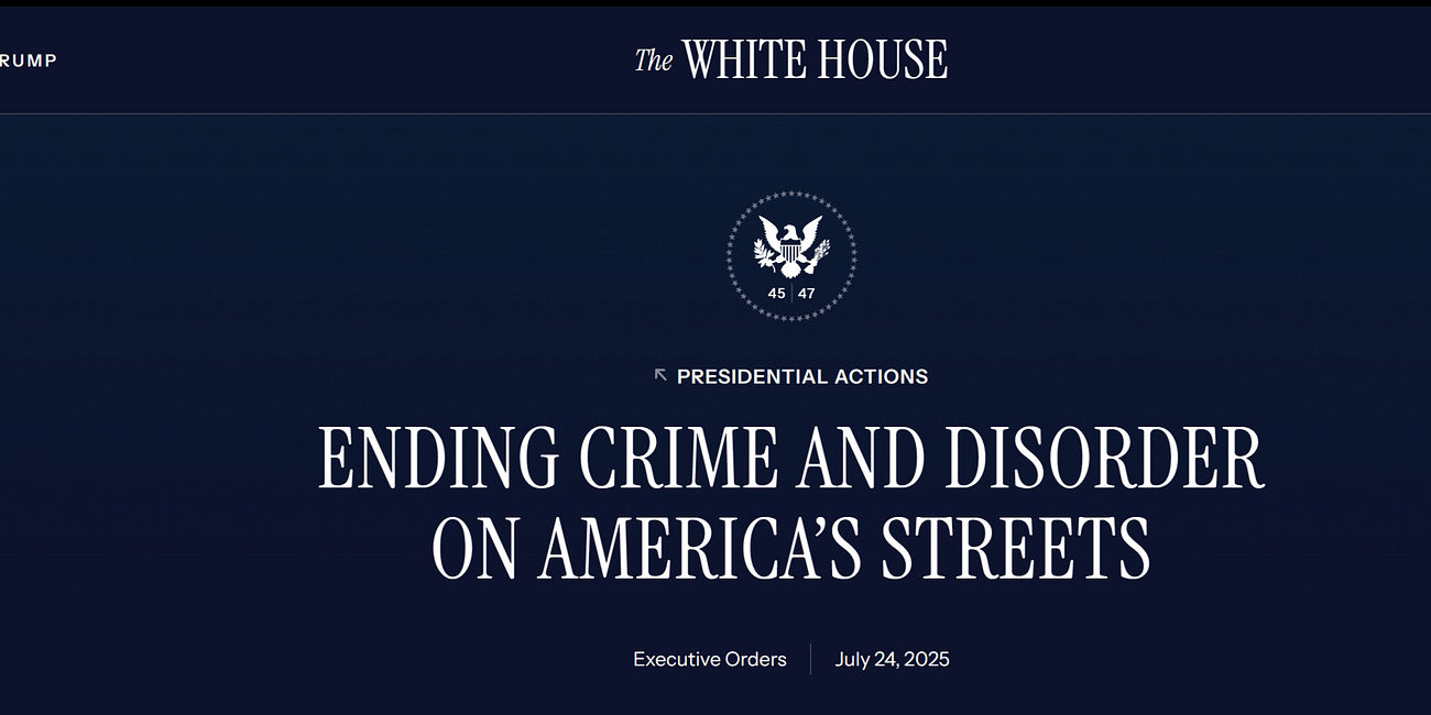 ENDING CRIME AND DISORDER ON AMERICA’S STREETS