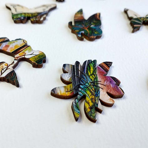 Kaayee Yin Yang Hummingbird Wooden Jigsaw Puzzle