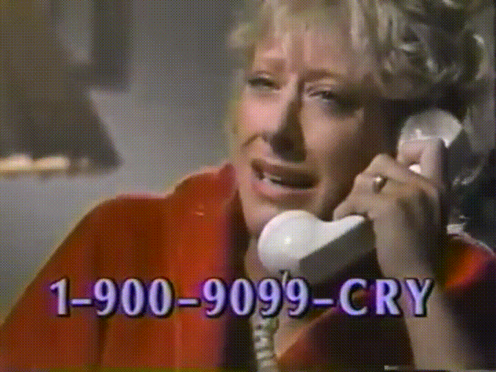 1-900 number for crying