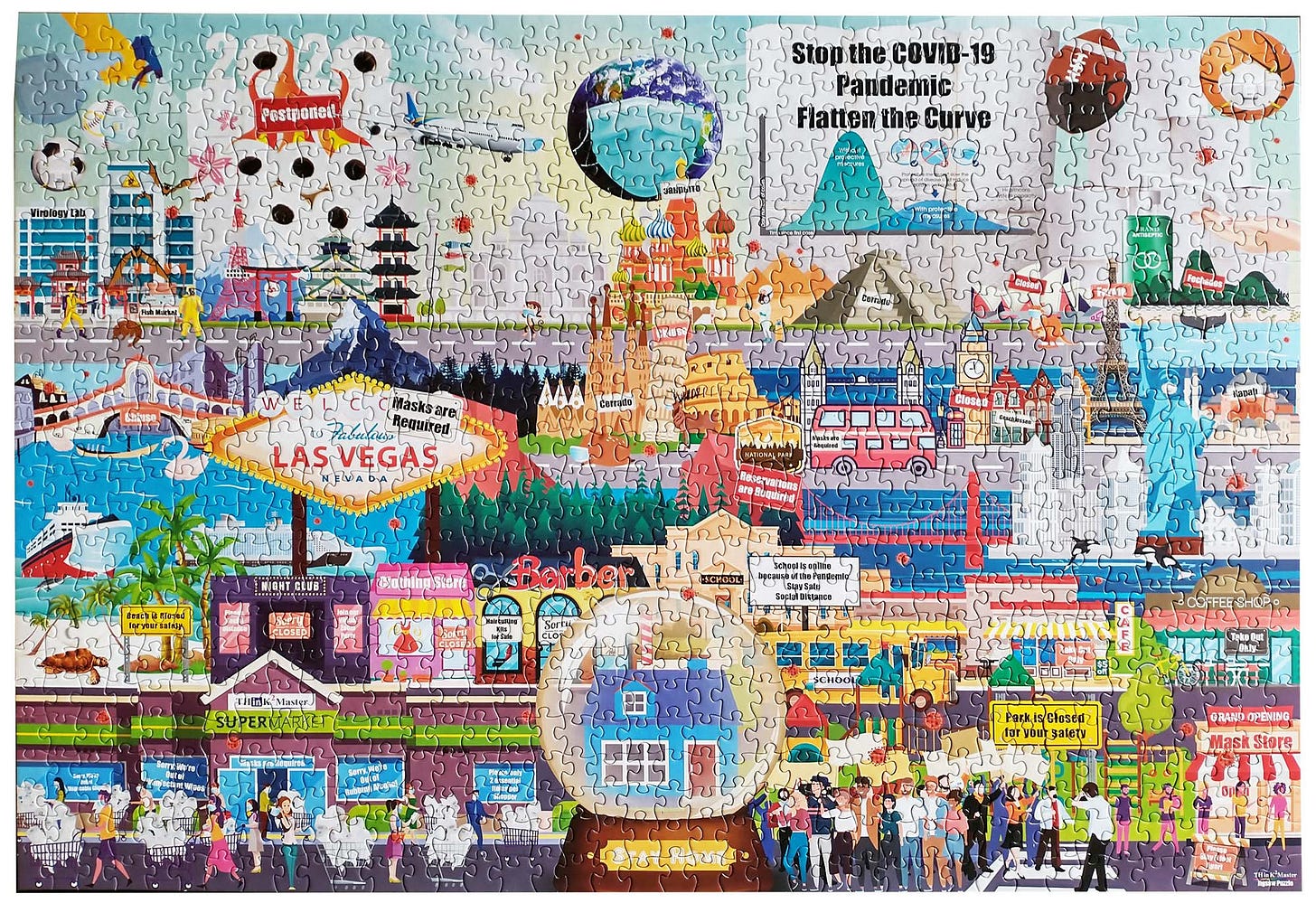 Think2Master Pandemic Jigsaw Puzzle