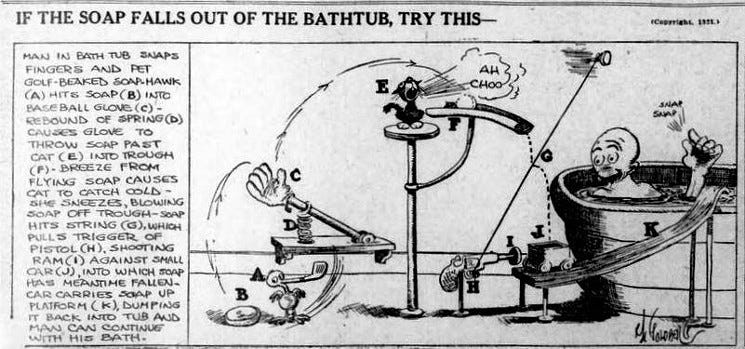 Rube Goldberg - public domain Rube Goldberg - public domain