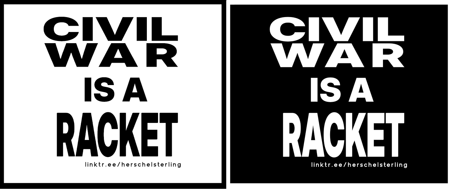herschel sterling, easytopia, civil war is a racket