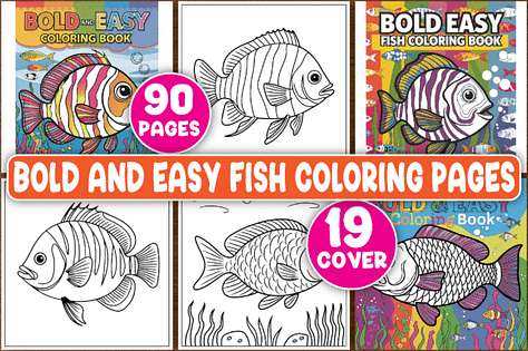 Fish coloring page