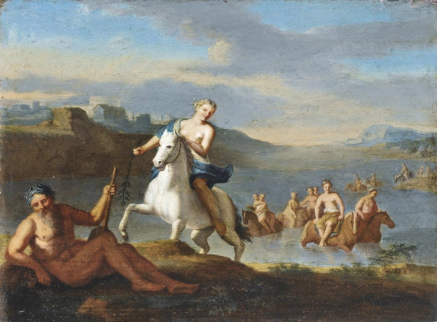 Clelia crossing the Tiber by Gerard Hoet