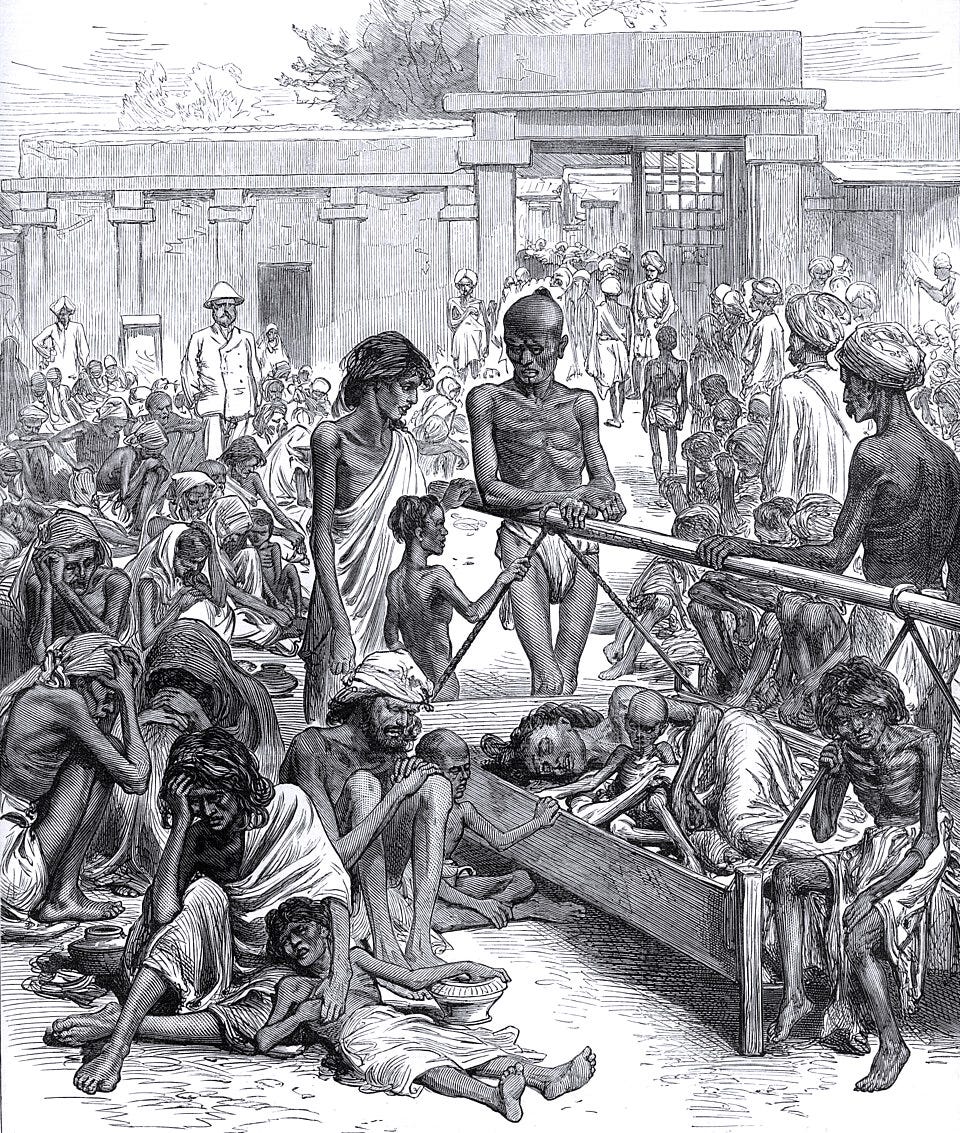Archivo:Famine in India Natives Waiting for Relief in Bangalore.jpg