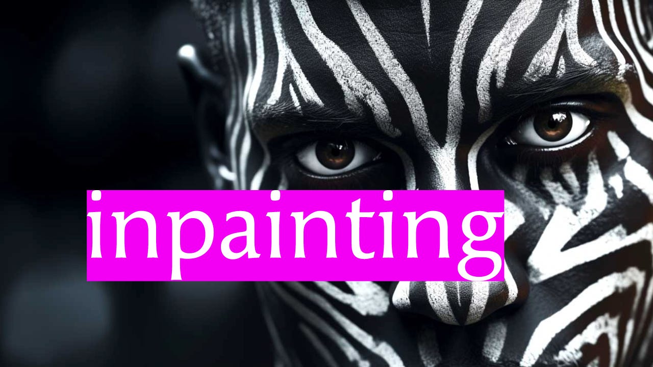 AI inpainting, canvas magic, photo restoration, DALL·E, Midjourney, Firefly, art and tech fusion.
