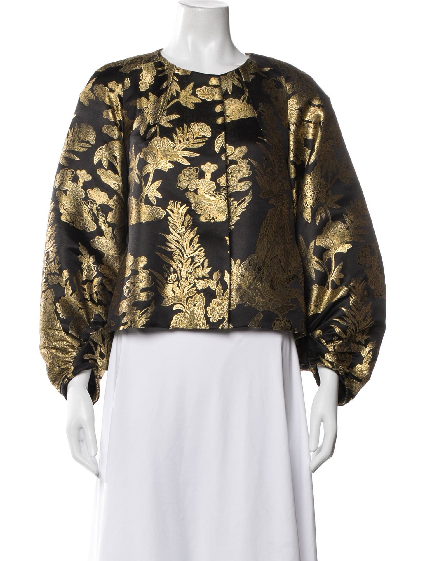 Silk Floral Print Jacket