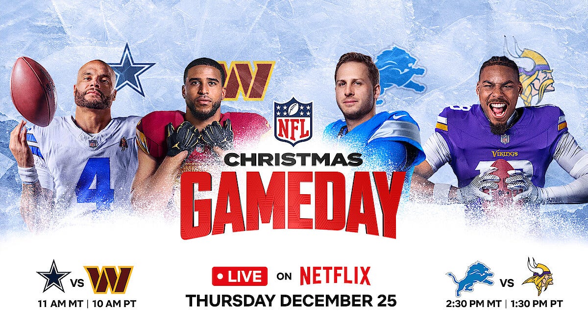 NFL Christmas Gameday 2025: Kickoff Times From Around the World - Netflix Tudum NFL Christmas Gameday 2025: Kickoff Times From Around the World - Netflix Tudum
