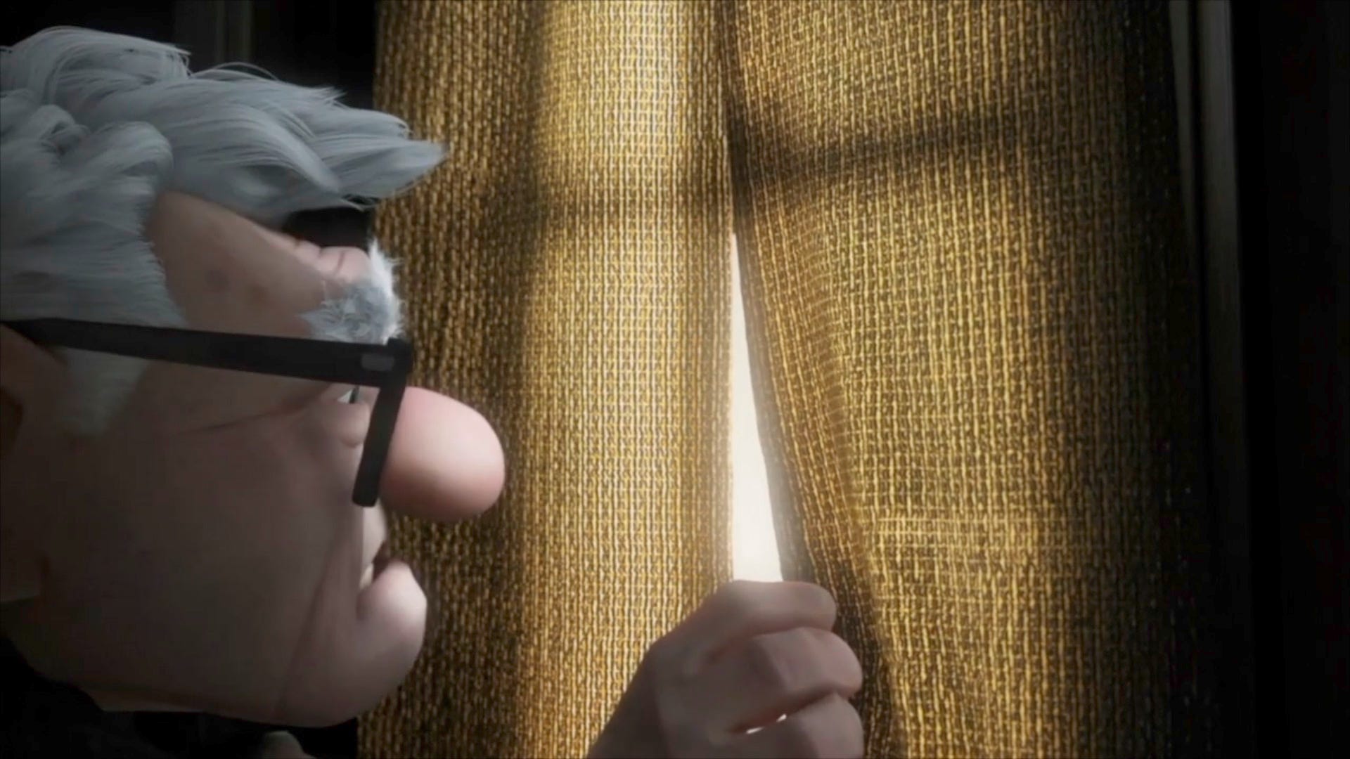 Still frame from Up. Pixar Animation Studios.