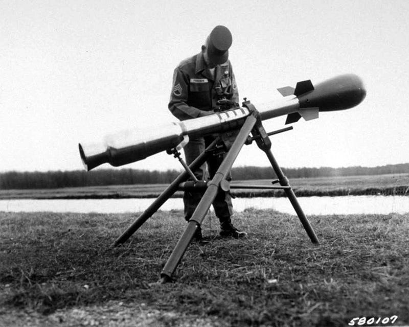 The Davy Crockett Bomb. U.S. military photo