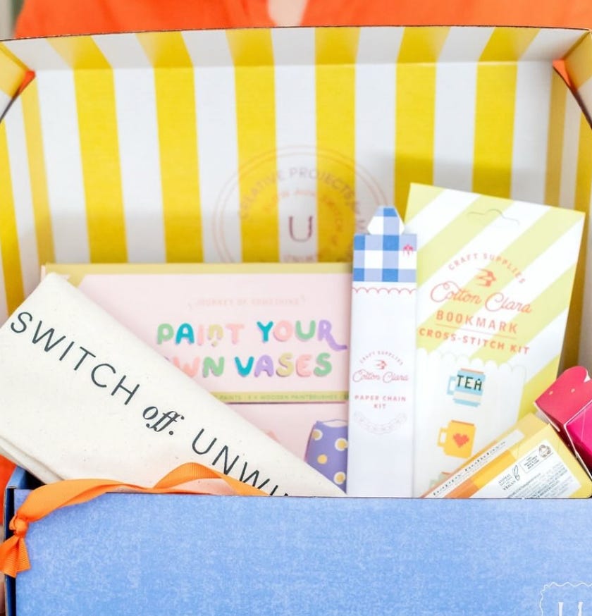 Unwind gift box.