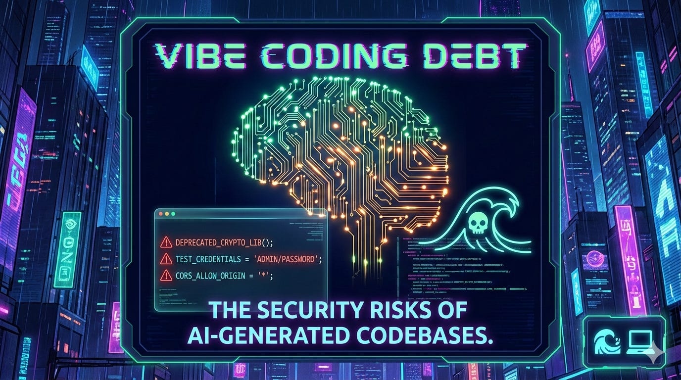 Vibe Coding Debt: The Security Risks of AI-Generated Codebases