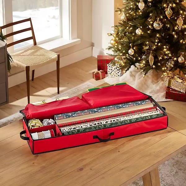 Christmas Supplies Organizer Wrapping Paper Storage Ideas That - Main Image