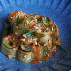 Cucumber Salad + Creamy Gochujang Dressing 