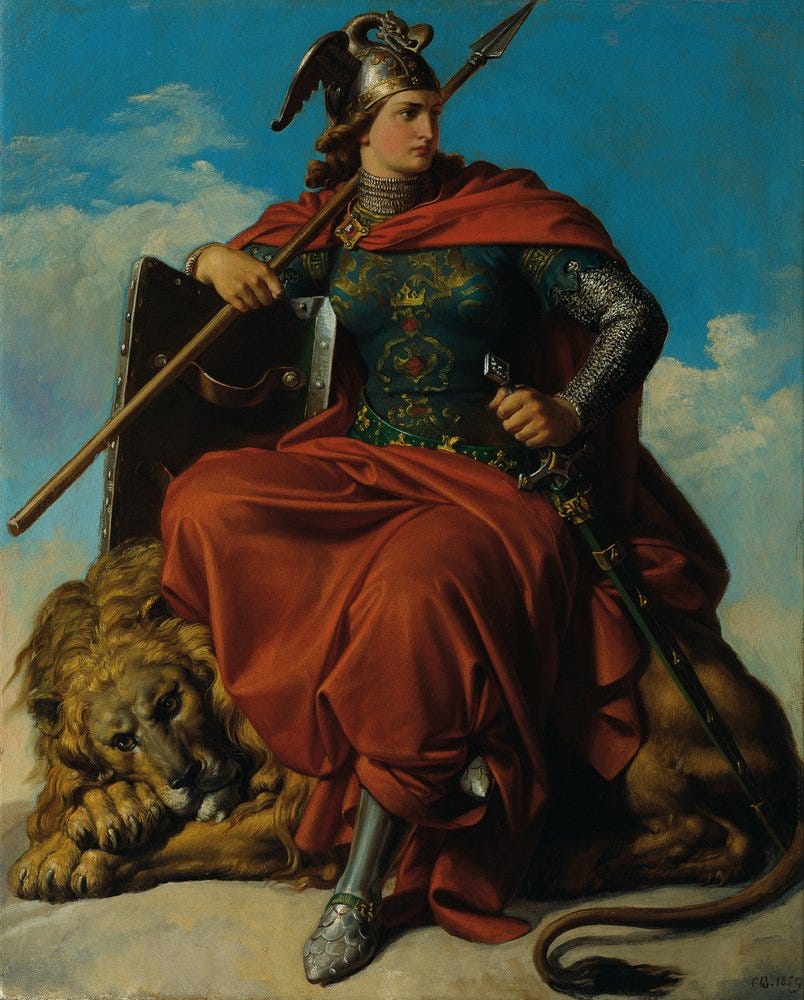 Allegory of Courage by Karl von Blaas: Buy fine art print