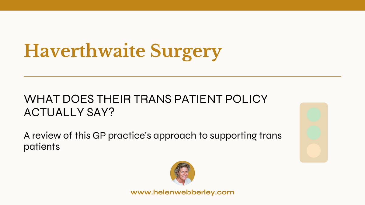 Haverthwaite Surgery's approach to supporting trans patients