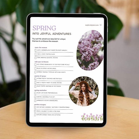 Spring Adventure Guidebook pages