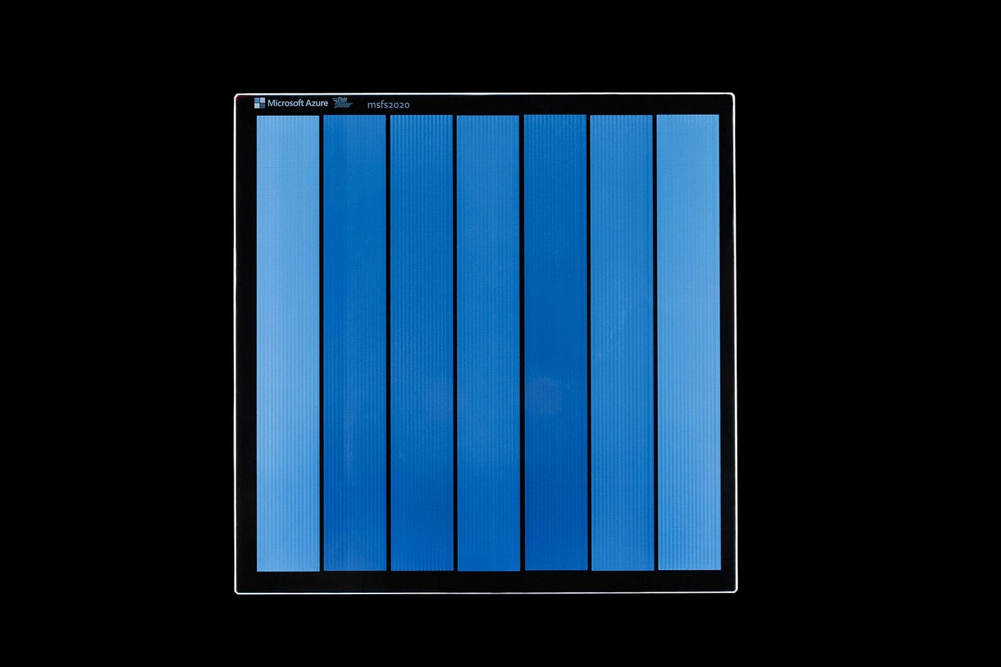 A written piece of glass (with a copy of Microsoft Flight Simulator map data on it)