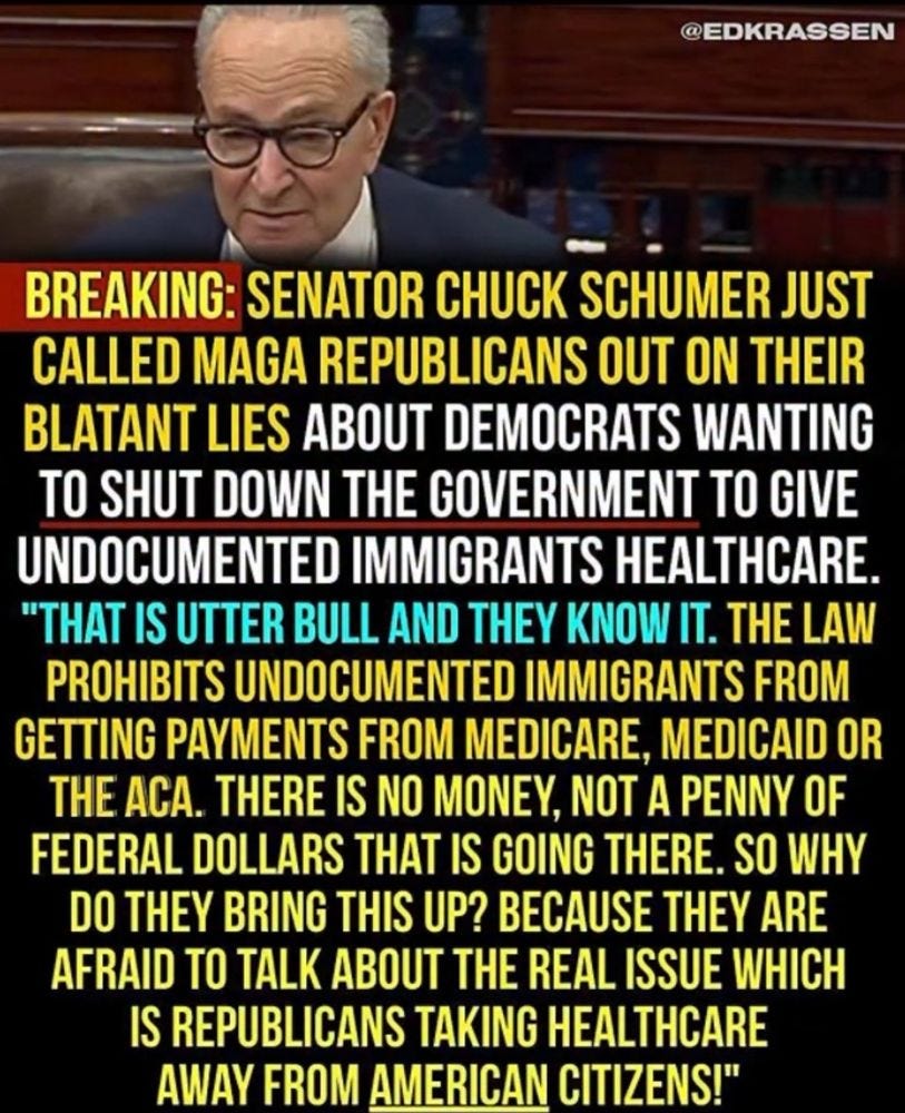 SCHUMER (yes, THAT Schumer) ACTUALLY called out the Republicans on ...