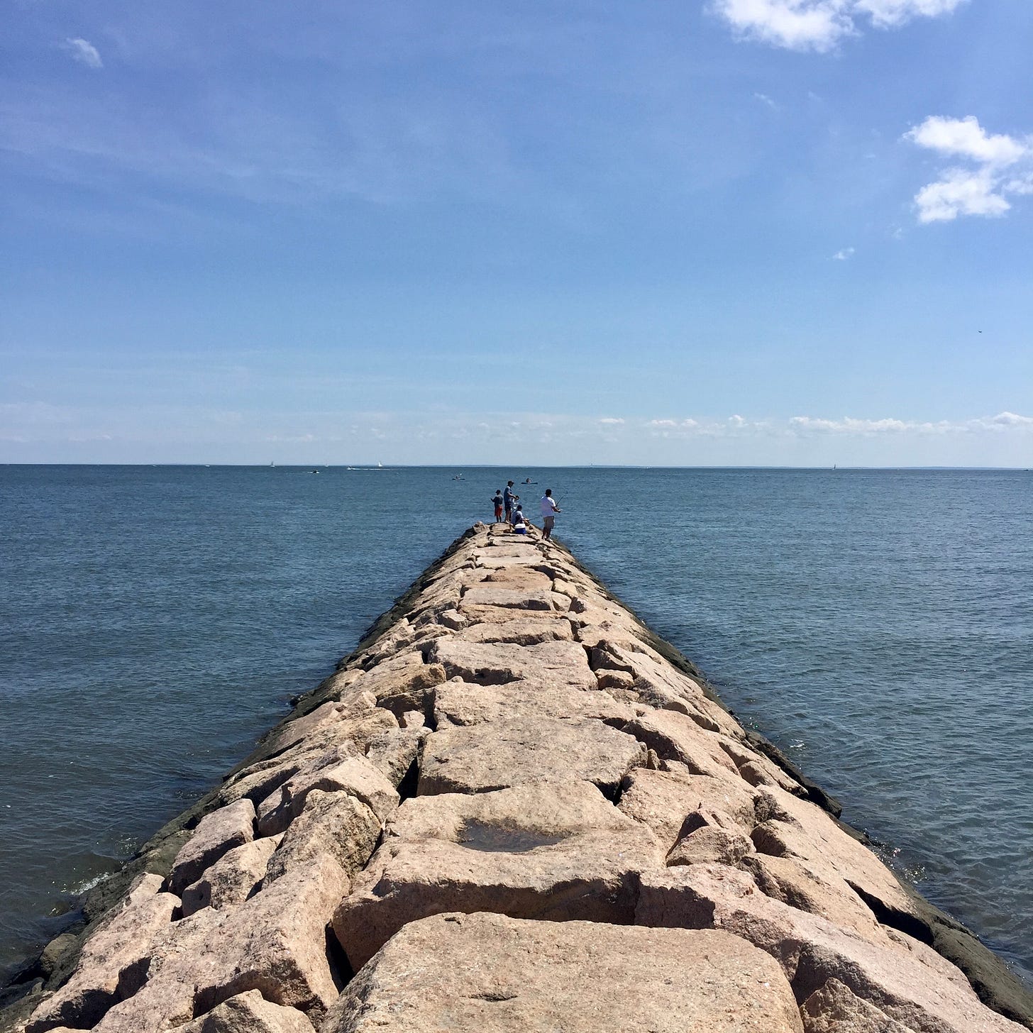 Folks fishing
