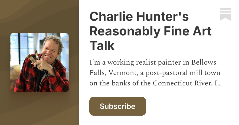 Charlie Stack Charlie Hunter's Reasonably Fine Art Talk | Substack