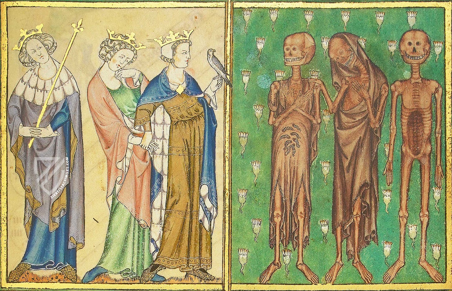 The Legend of the Three Living and the Three Dead - Ziereis Facsimiles