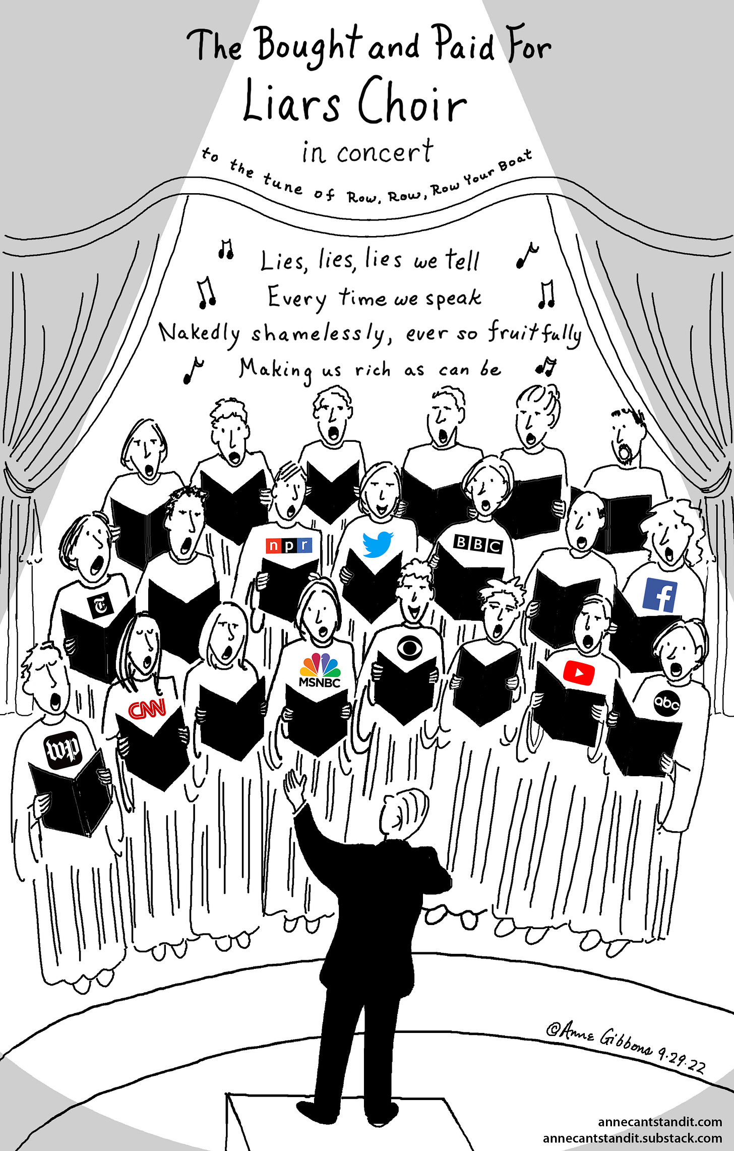 Anne Gibbons: The Bought and Paid for Liars Choir Anne Gibbons: The Bought and Paid for Liars Choir