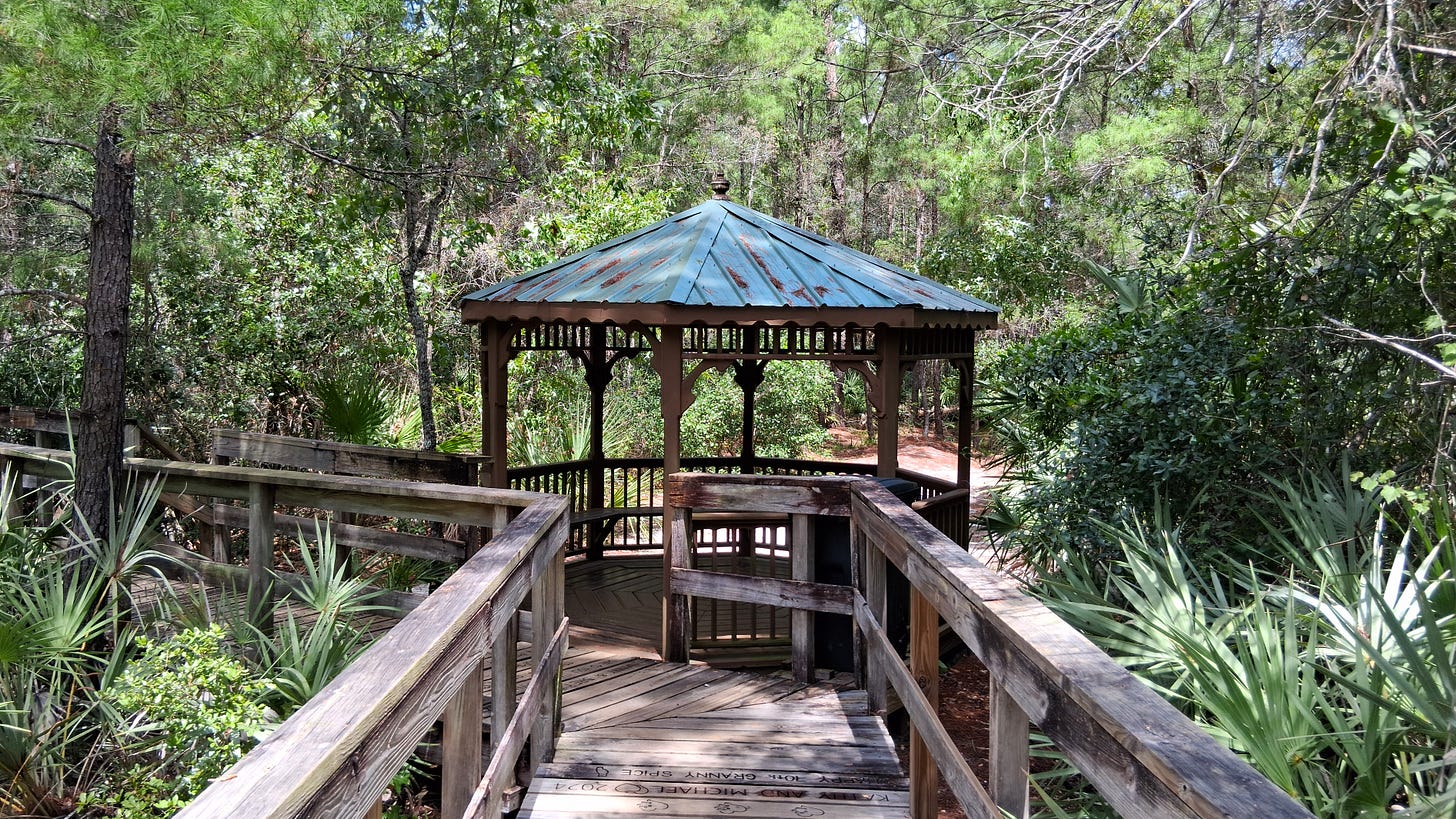 Gazebo at Turkey Creek Sanctuary Park.