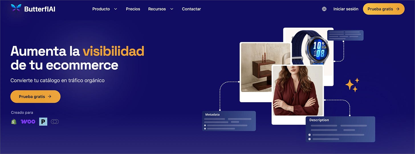 Portada de la aplicación ButterflAI. 