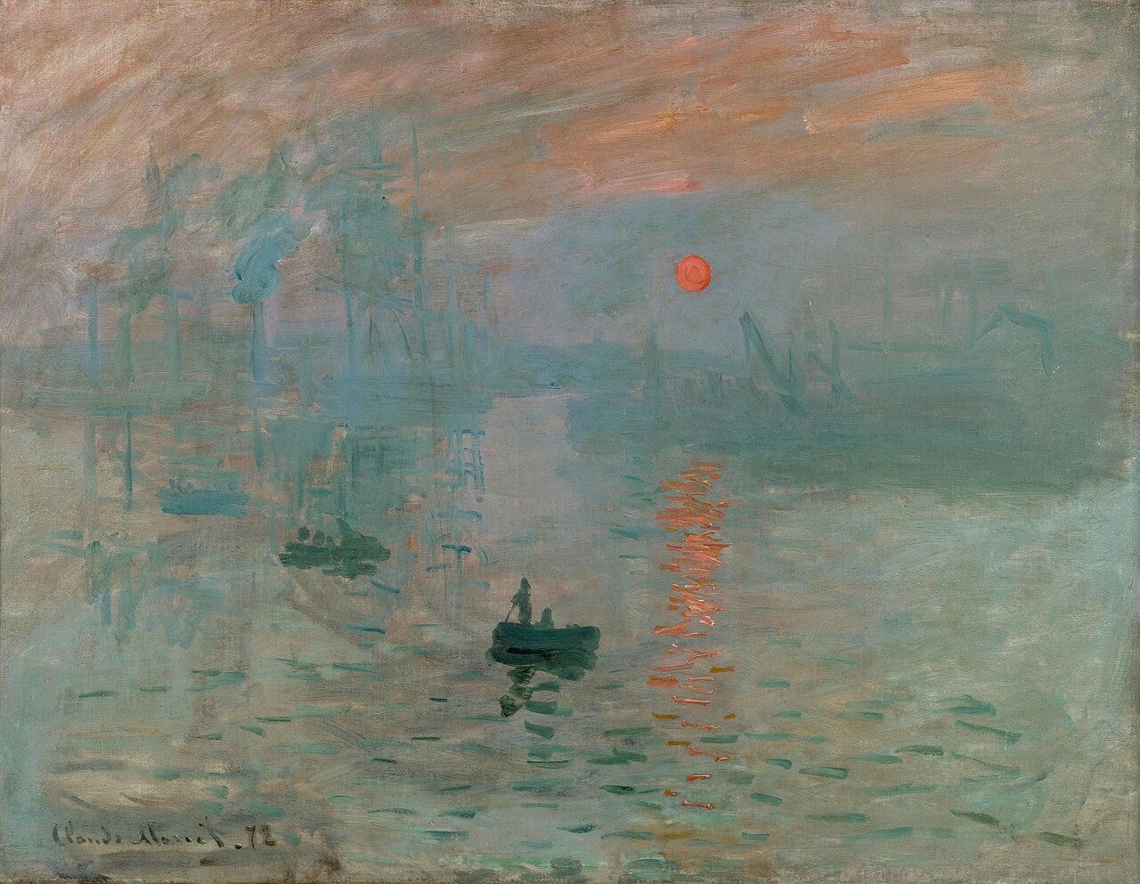 Claude Monet, Impression, Sunrise (1872), the painting that named the movement. Claude Monet, Impression, Sunrise (1872), the painting that named the movement.