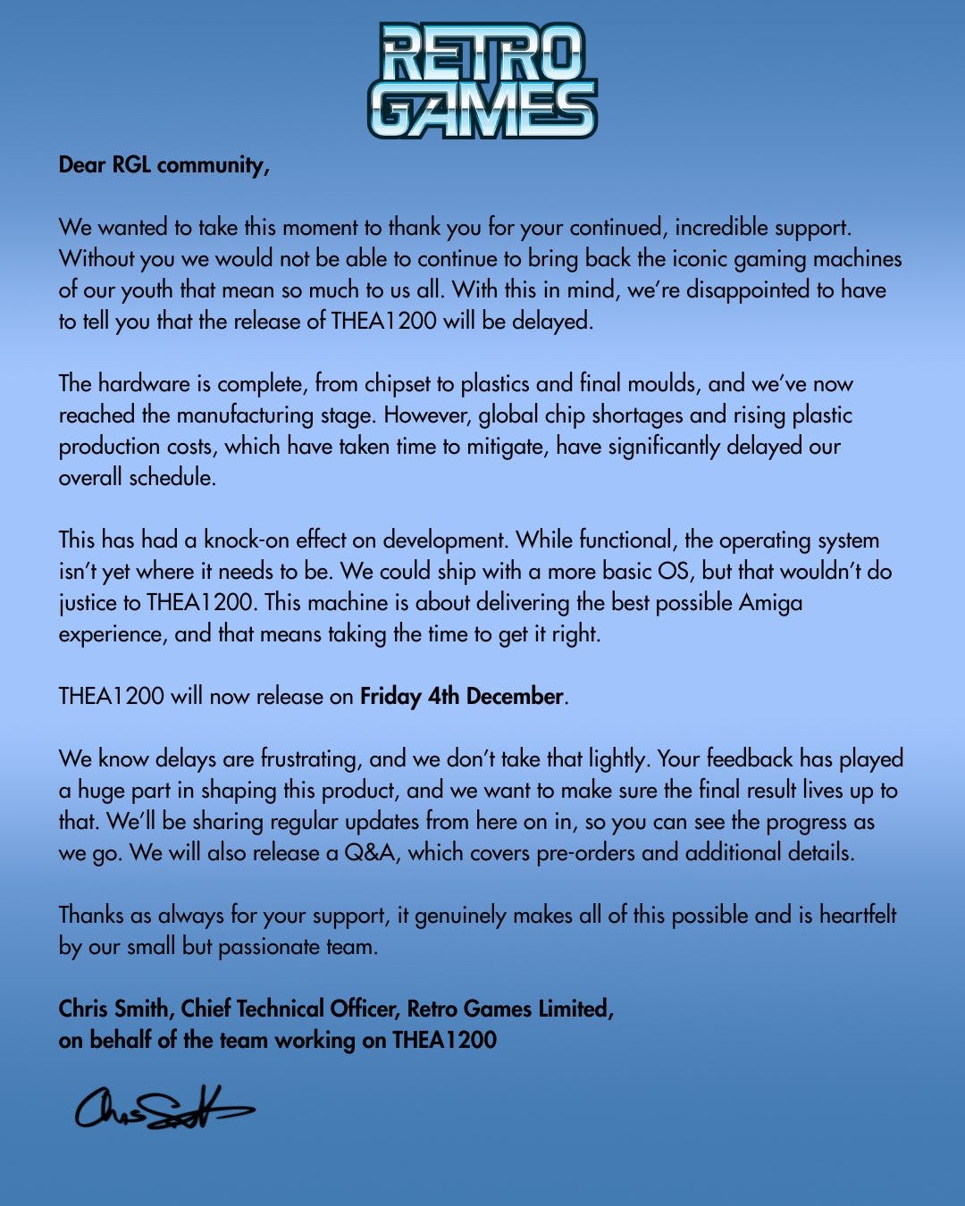 Retro Gaming's Wait Gets Longer: TheA1200 Delay Sparks Speculation screenshot