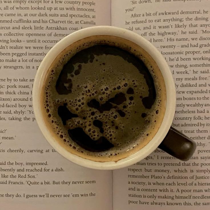 coffee at the library
