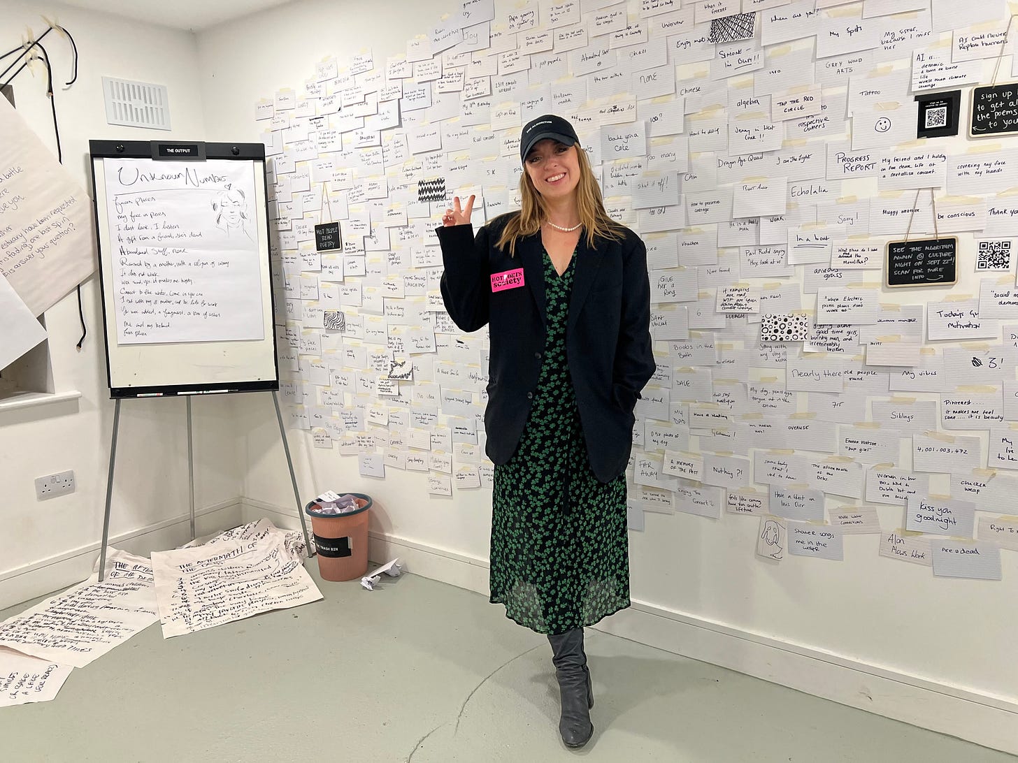 Kelly Mullins aka "The Algorithm" poetry workshop Amsterdam
