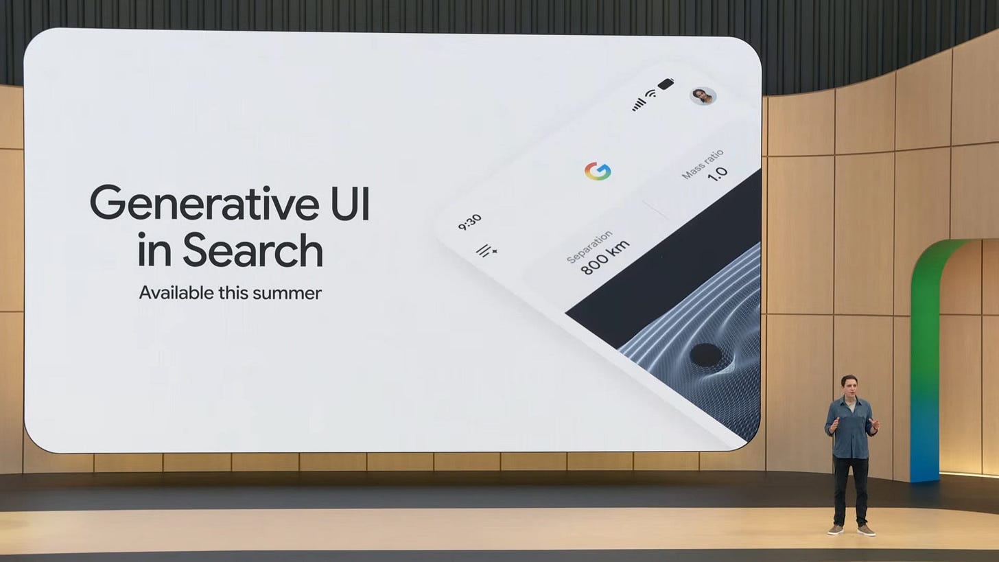 Generative UI in Search Generative UI in Search