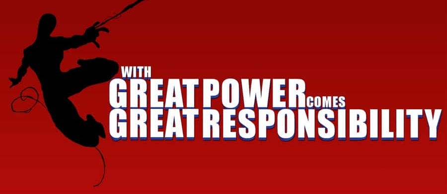 100+] With Great Power Comes Great Responsibility Wallpapers |  Wallpapers.com