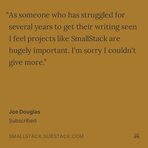 Three quotes from SmallStack subscribers on why they support SmallStack