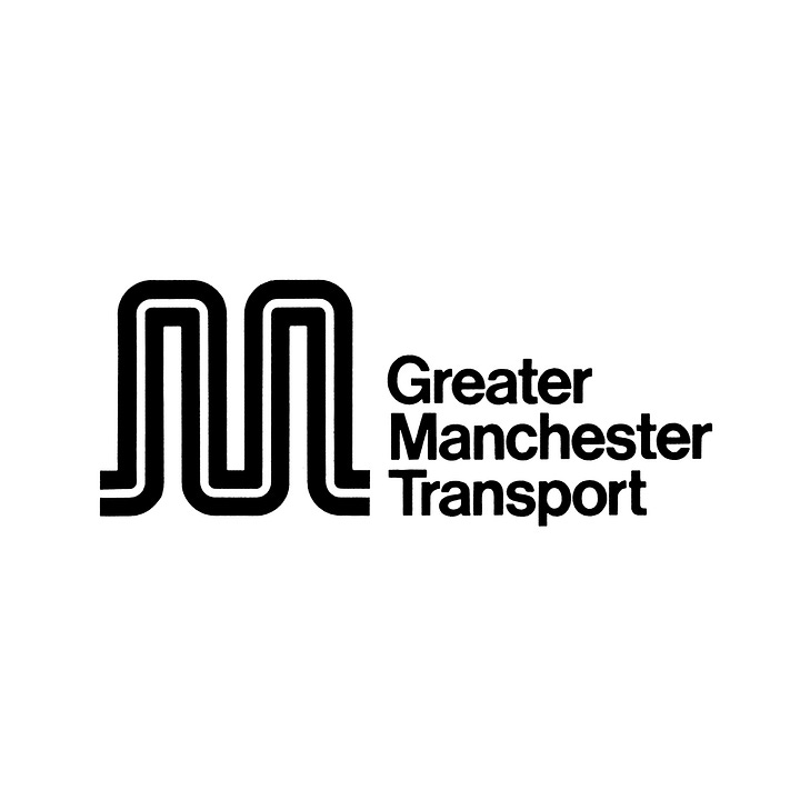 Kenneth Hollick's 1974 logo for Greater Manchester Transport.