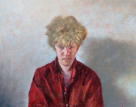 Portraits in oil paint