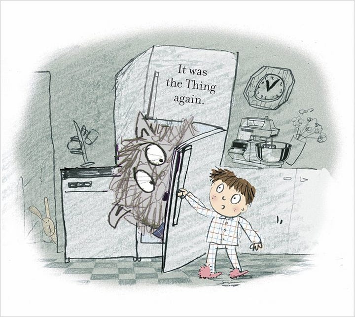 Picture book cover and illustrations from inside the book