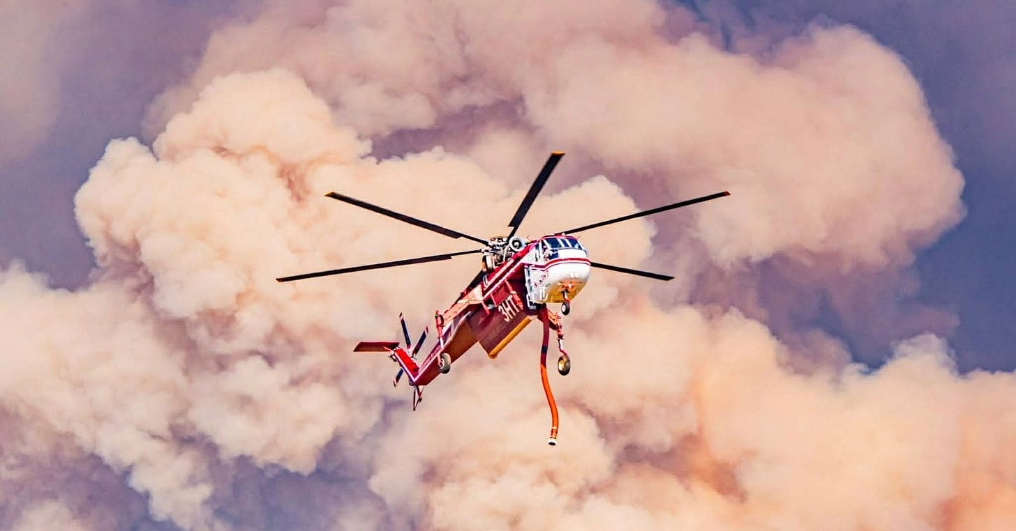 Widemouth 2 fire: Photos captures aircraft believed to be downed helicopter  near Richfield