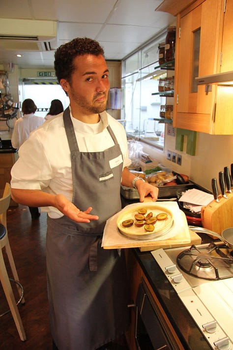 A much younger, fitter me at Le Manoir, August 2011.