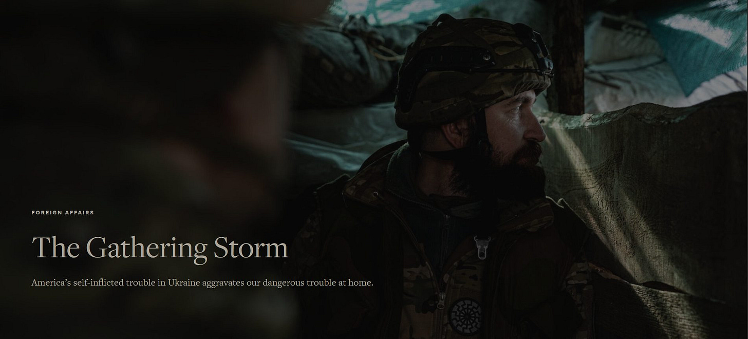 Macgregor, Douglas. "The Gathering Storm - The American Conservative." American Conservative, 13 Mar. 2023, www.theamericanconservative.com/the-gathering-storm/?utm_source=dlvr.it&utm_medium=twitter.