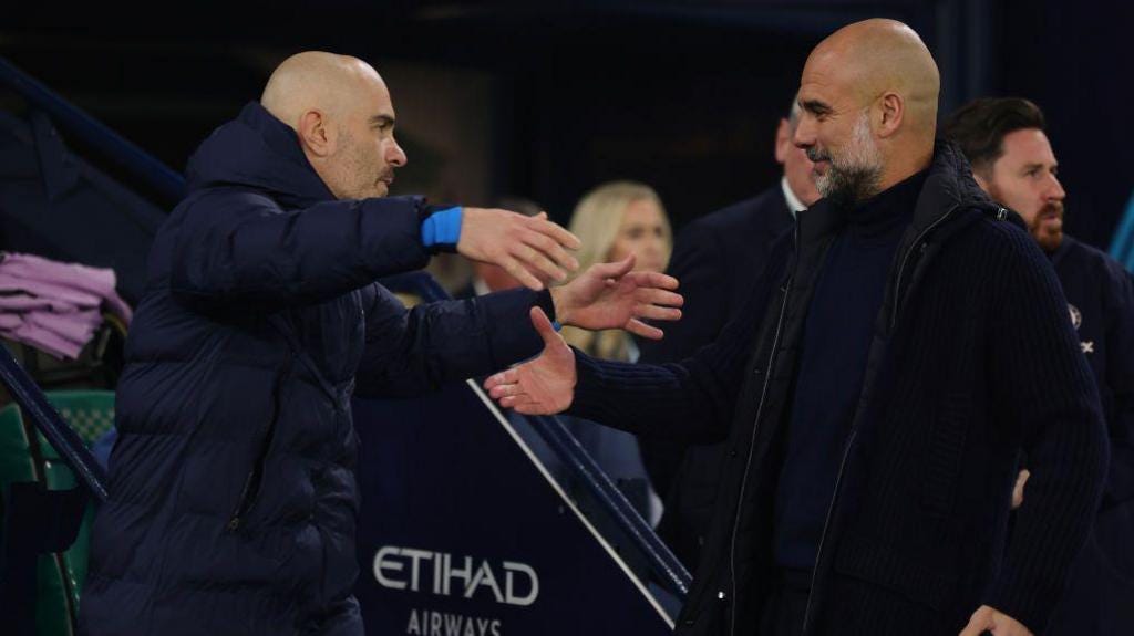 Enzo Maresca and Pep Guardiola