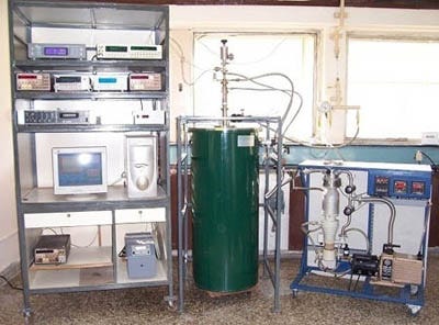 Low Temperature (10-300 K) Semi-adiabatic Heat Pulse Calorimeter
