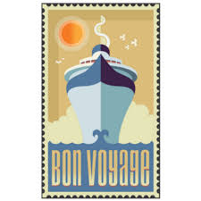 Vintage Retro Cruise Ship Bon Voyage ...