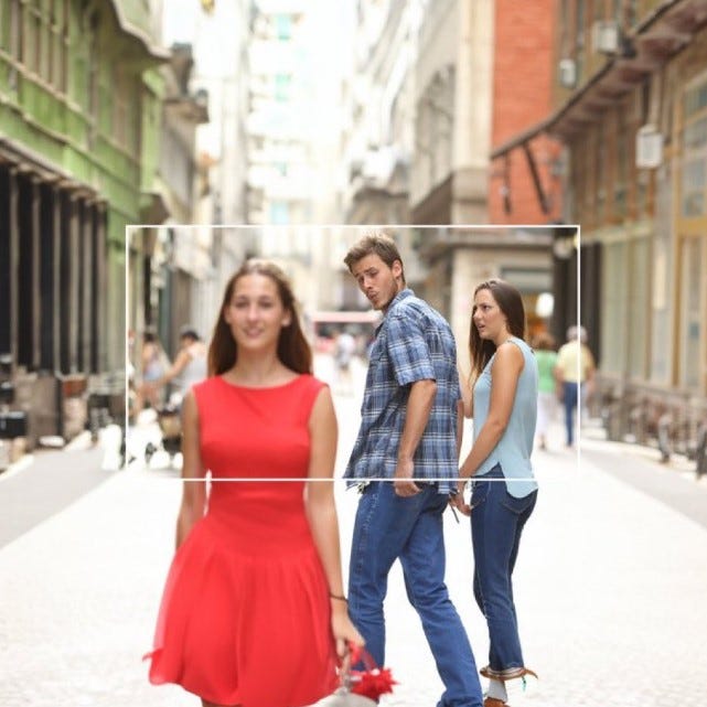 Extended version of a popular meme using Generative Fill, showcasing AI's ability to understand and replicate internet humor