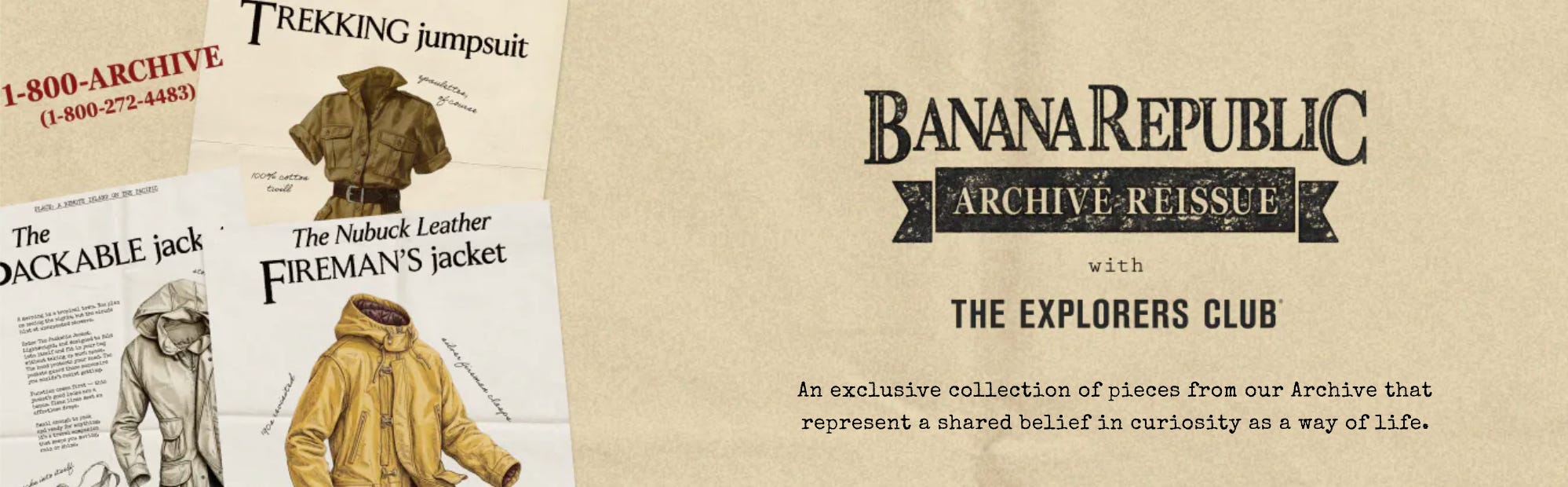 BTS of Banana Republic's archival reissue