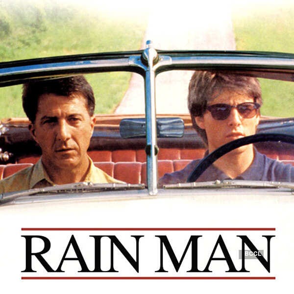 Tom Cruise in a still from the film Rain Man.