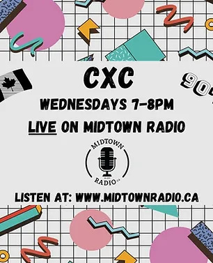 Posters for the CXC Canadian 90s show and On The Scene show